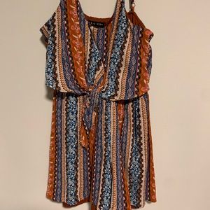 Patterned romper